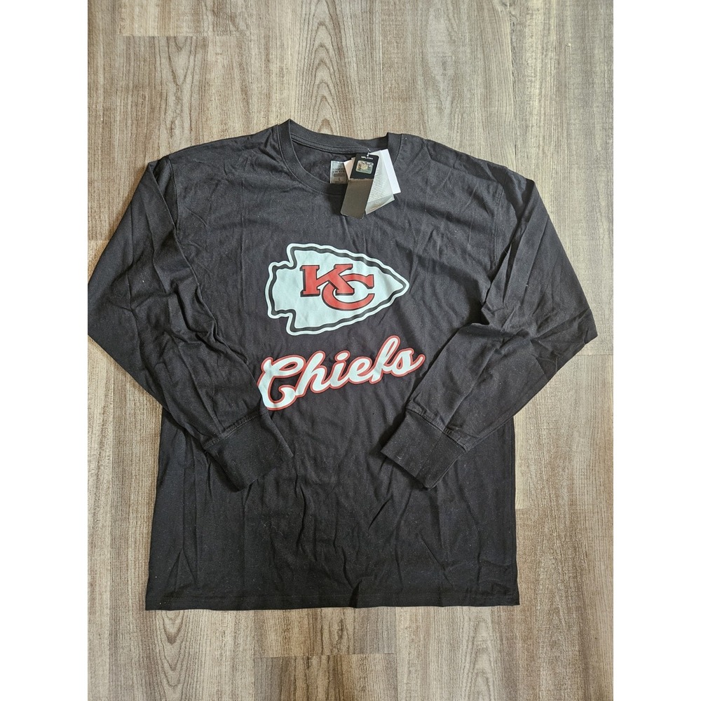 Kansas City Chiefs Gameday Couture Long Sleeve Shirt Black Size L
